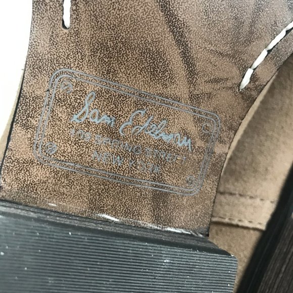 NEW Sam Edelman "Malone" Suede Ankle Boots in Beige, size 9M - Picture 7 of 9